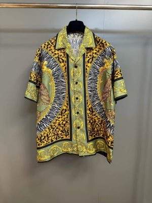 Premium Versace Wild Cats Silk Replica Shirt