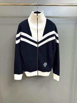 Copy Louis Vuitton Knitted Cotton Sailor Replica Blouson