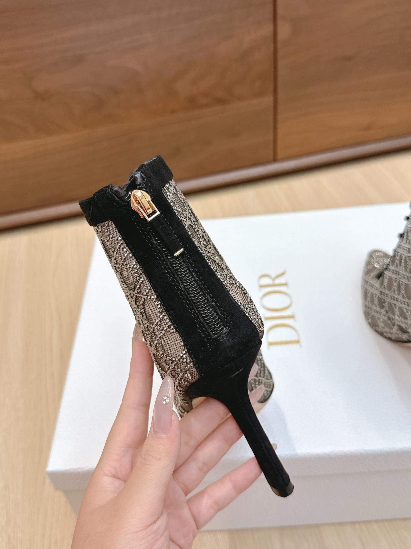 Copy Christian Dior Capture Heeled Replica Ankle Boot - Image 8