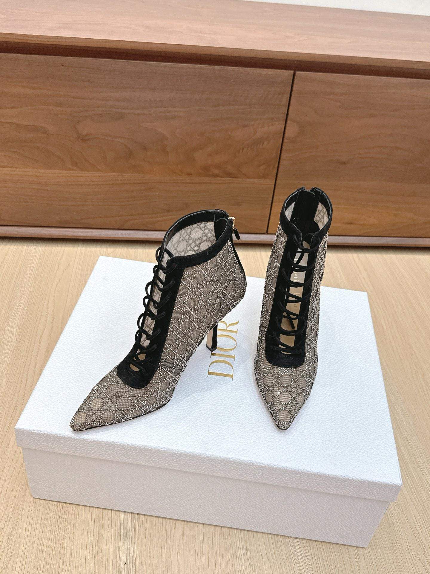 Copy Christian Dior Capture Heeled Replica Ankle Boot - Image 4