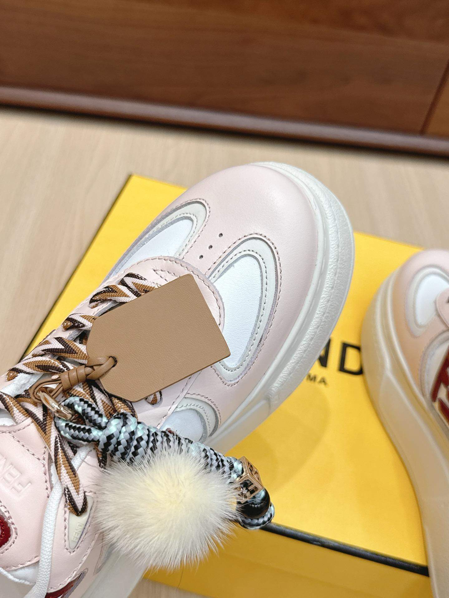 Luxury Replica Fendi Match Low Top Platform Sneaker - Image 6