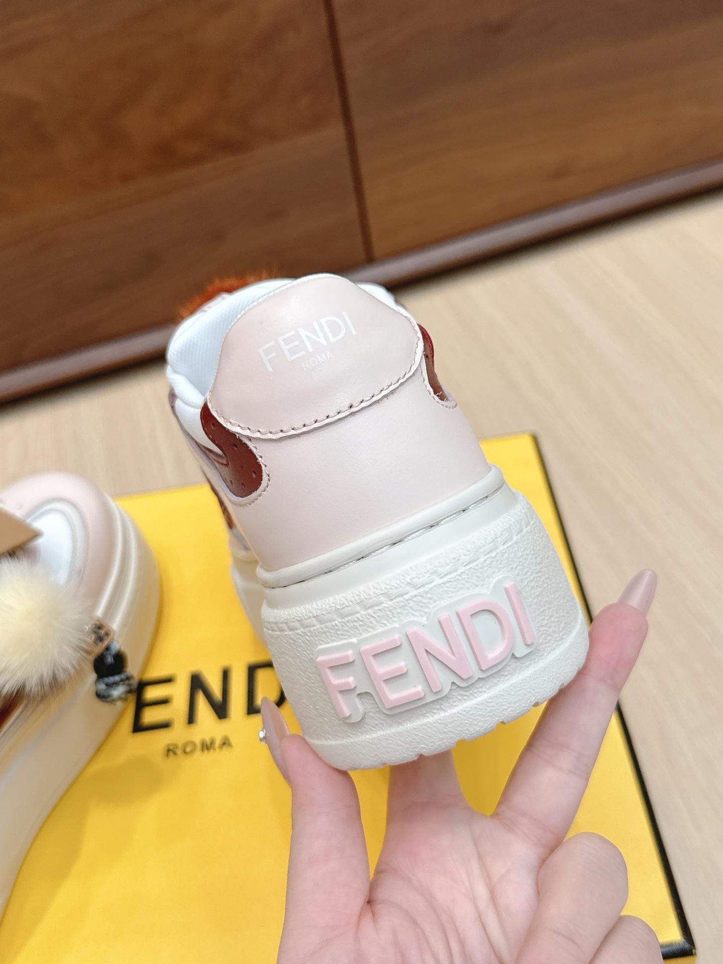 Luxury Replica Fendi Match Low Top Platform Sneaker - Image 7