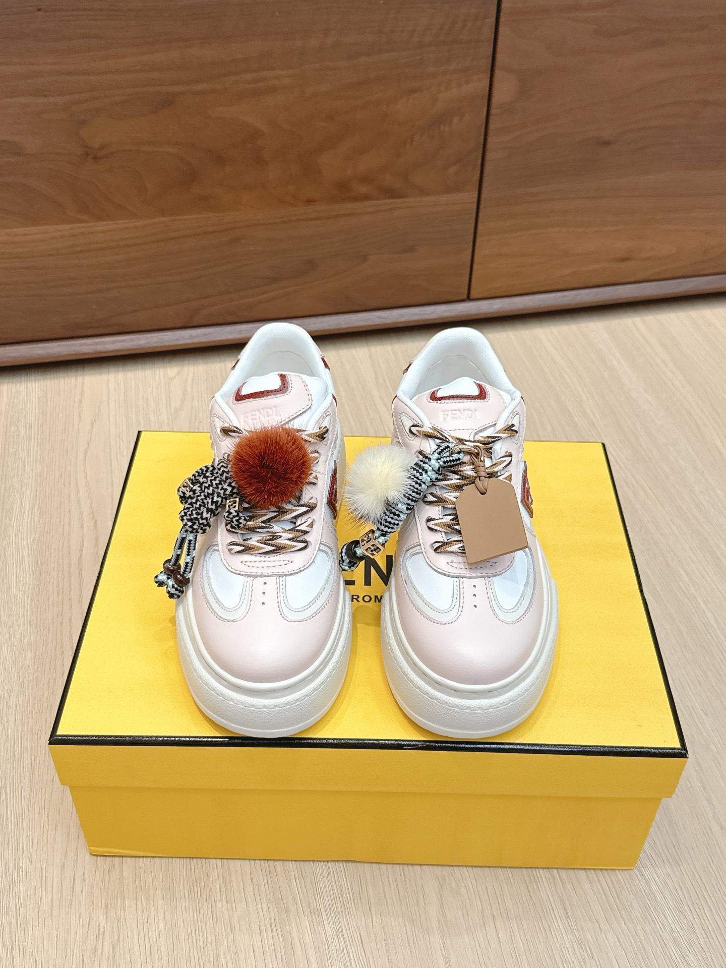 Luxury Replica Fendi Match Low Top Platform Sneaker - Image 2