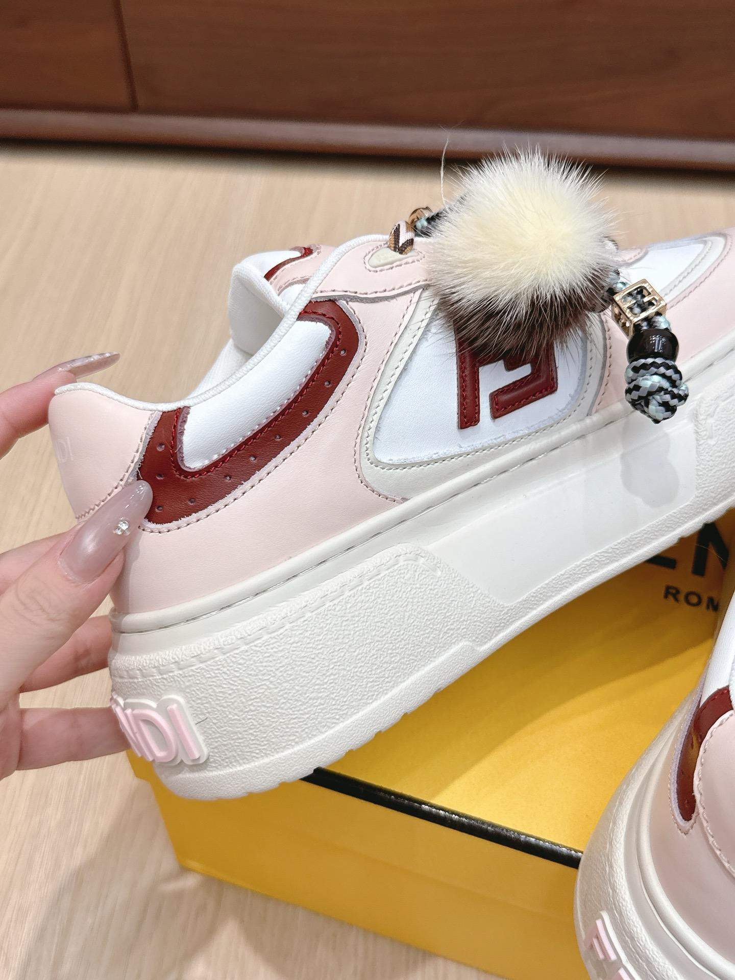 Luxury Replica Fendi Match Low Top Platform Sneaker - Image 8
