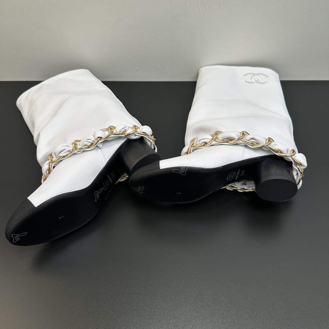 Luxury Replica Lambskin & Grosgrain High Boots - Image 10