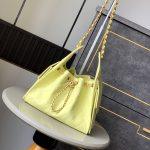Copy Grained Calfskin 25 Small Replica Handbag - Yellow
