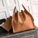 Premium Grained Calfskin 25 Medium Replica Handbag - Brown