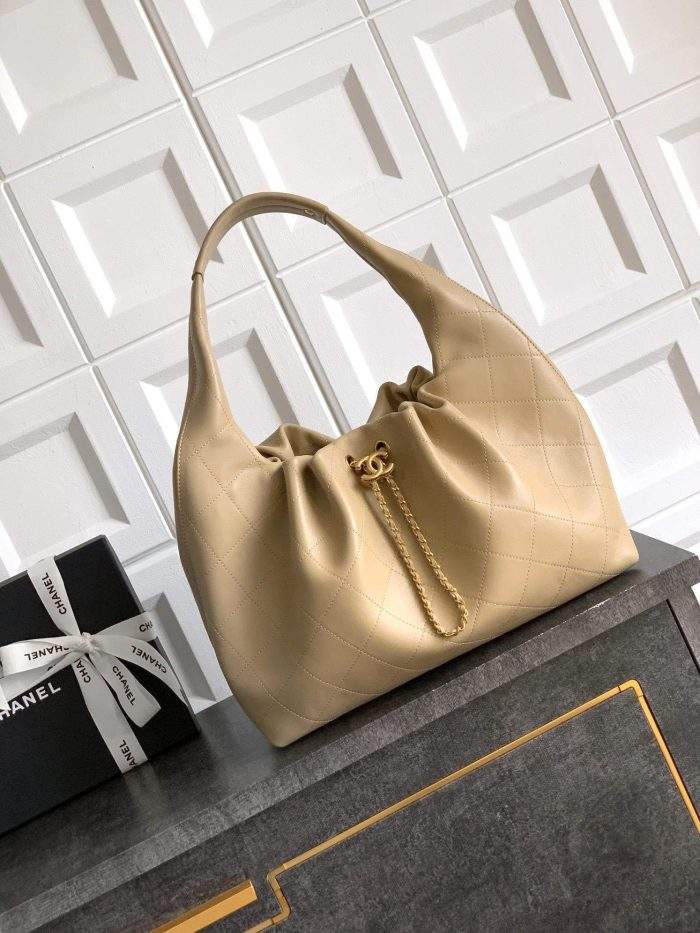 Premium Large Replica Hobo Bag With Chain Drawstring