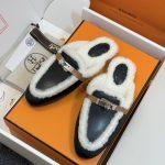 Mirror Quality Hermes Oz Replica Mule - Black