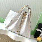 Premium Grained Calfskin 25 Medium Replica Handbag - White