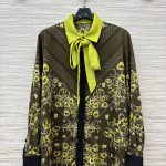 Mirror Quality Gucci Printed Silk Twill Replica Shirt