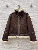 Superior Loro Piana Leather-Trimmed Replica Shearling Jacket