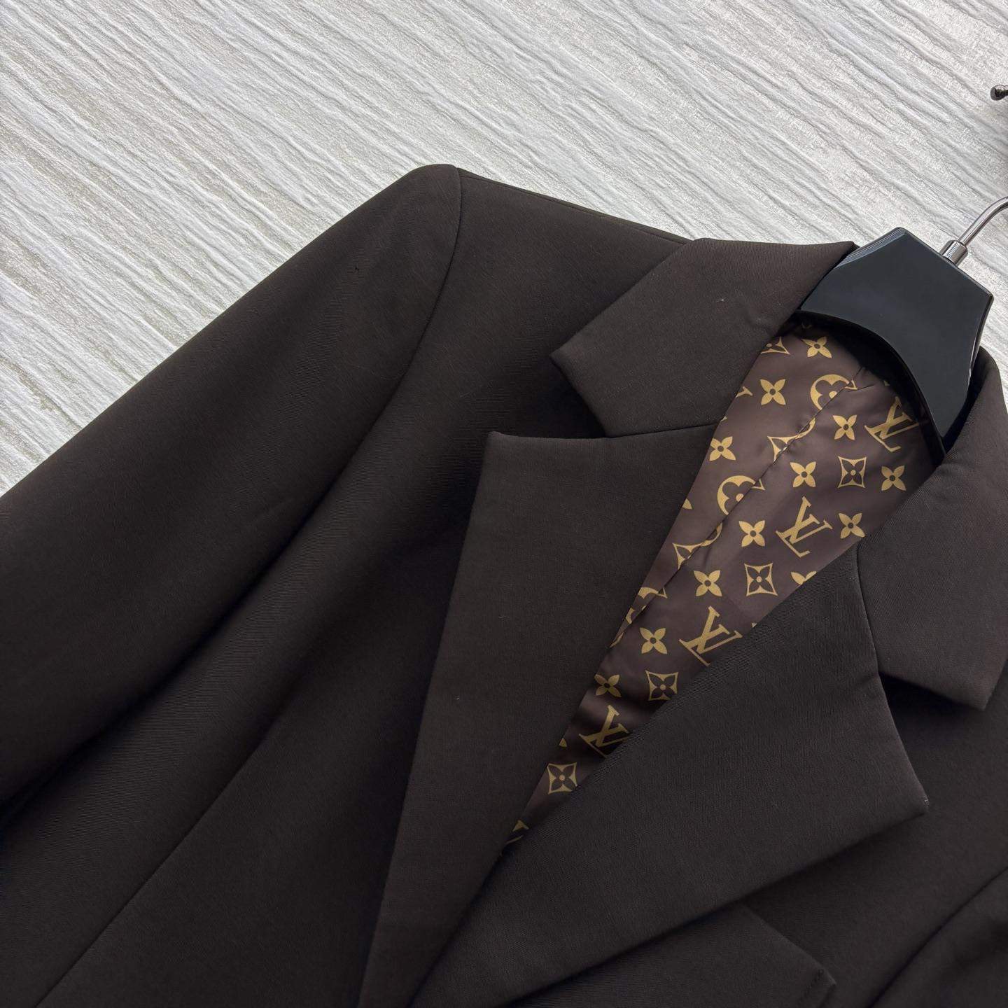 Copy Louis Vuitton Technical Gabardine Preppy Replica Blazer - Image 4