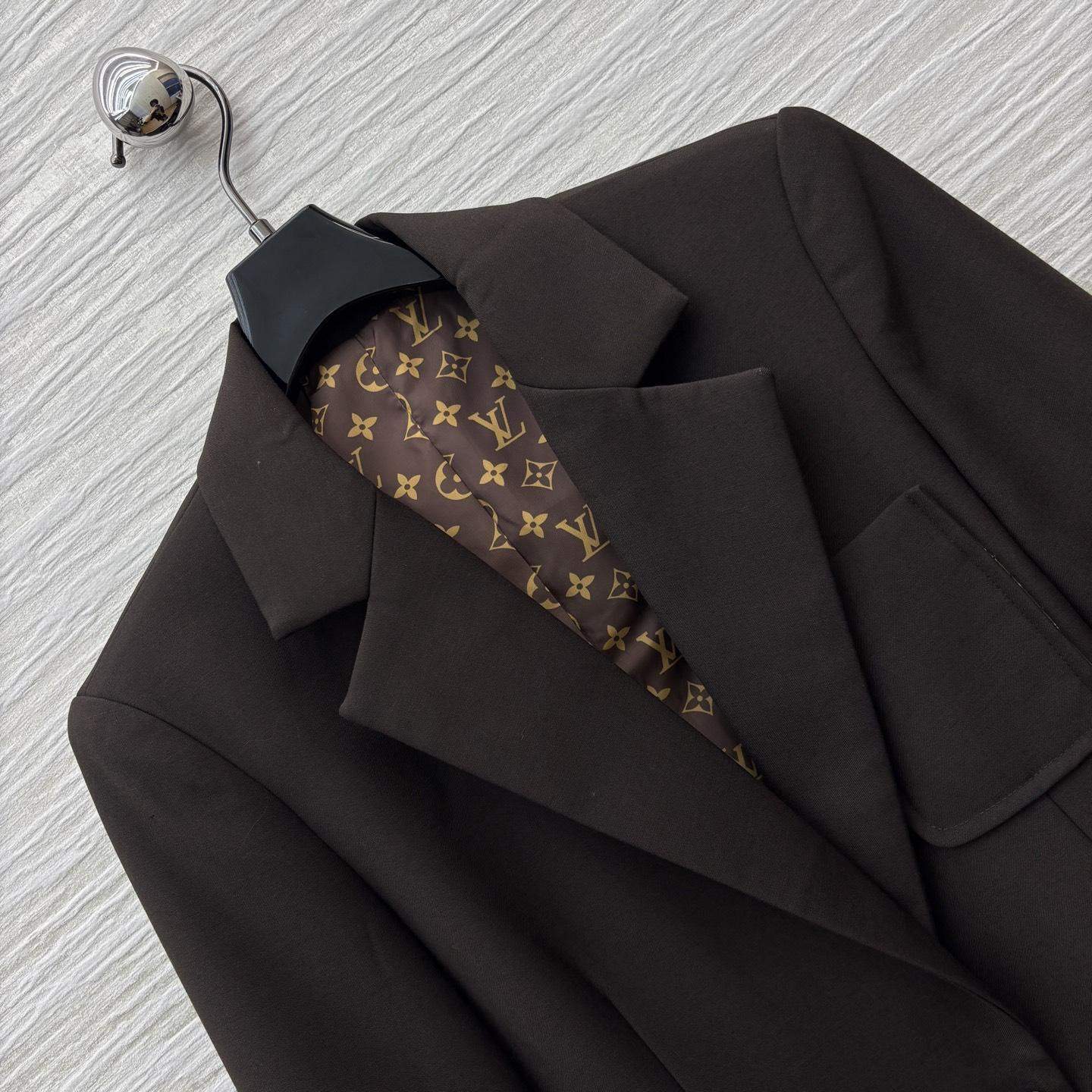 Copy Louis Vuitton Technical Gabardine Preppy Replica Blazer - Image 3