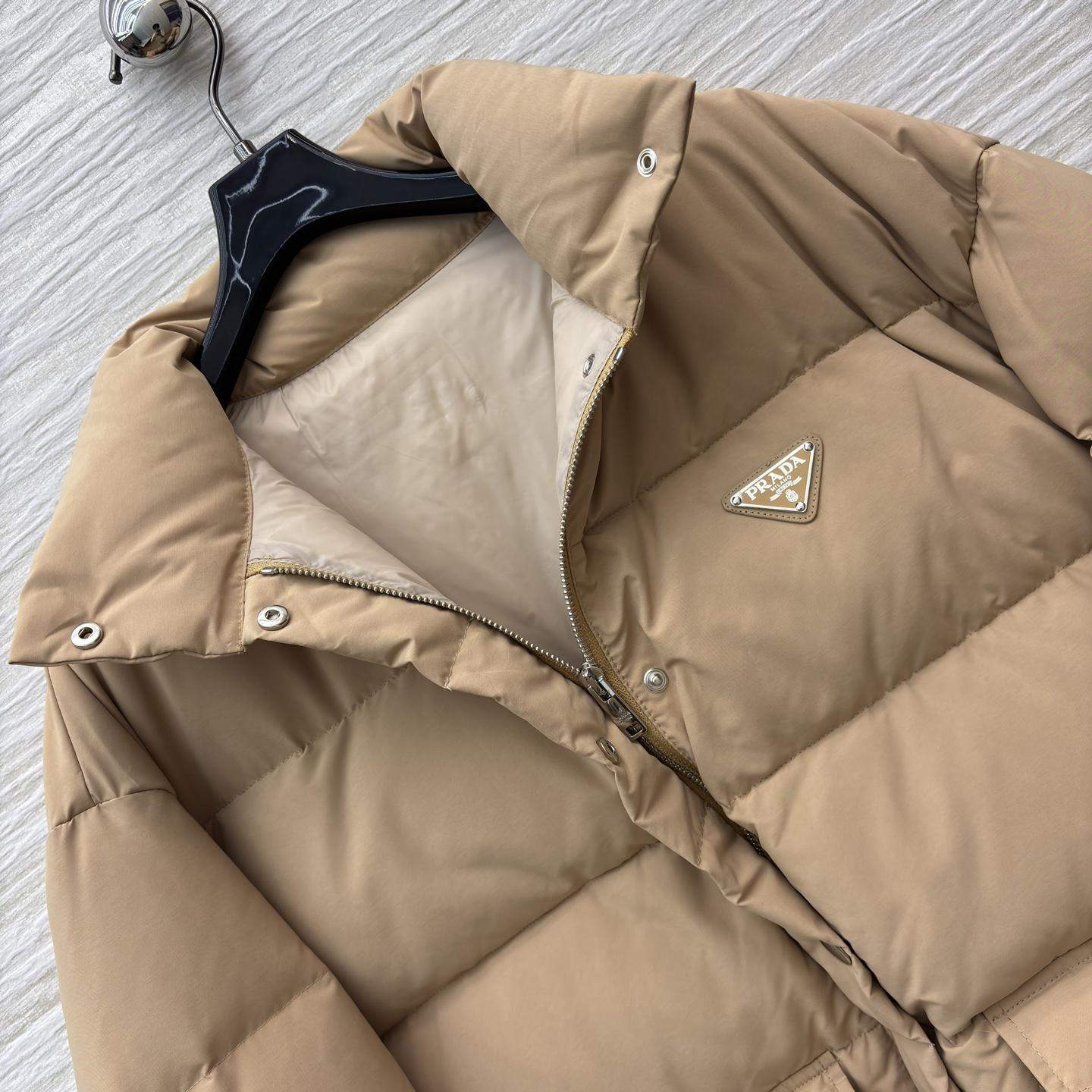 Copy Prada Medium-Weight Technical Fabric Replica Down Jacket - Image 4