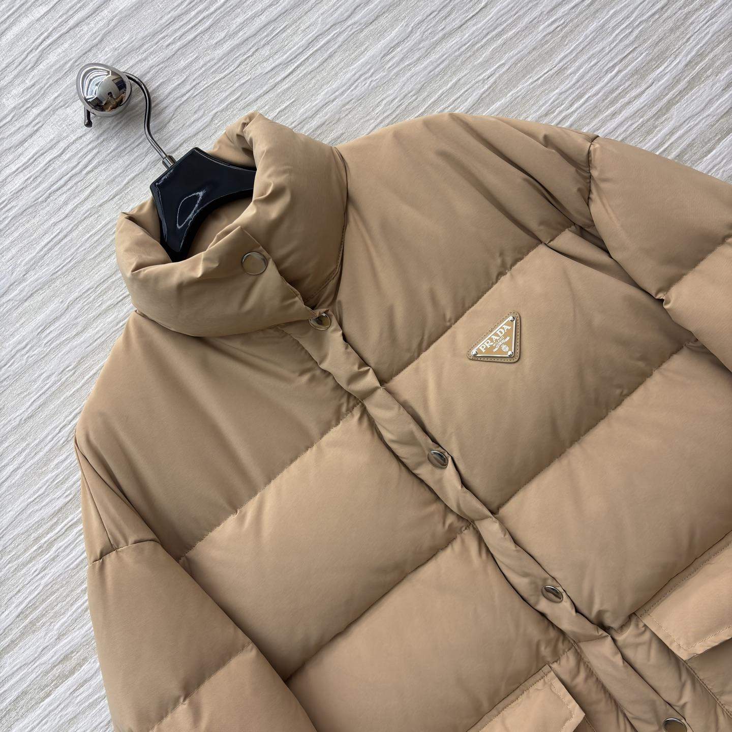 Copy Prada Medium-Weight Technical Fabric Replica Down Jacket - Image 3