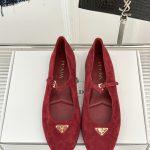 Luxury Prada Suede Replica Ballerinas