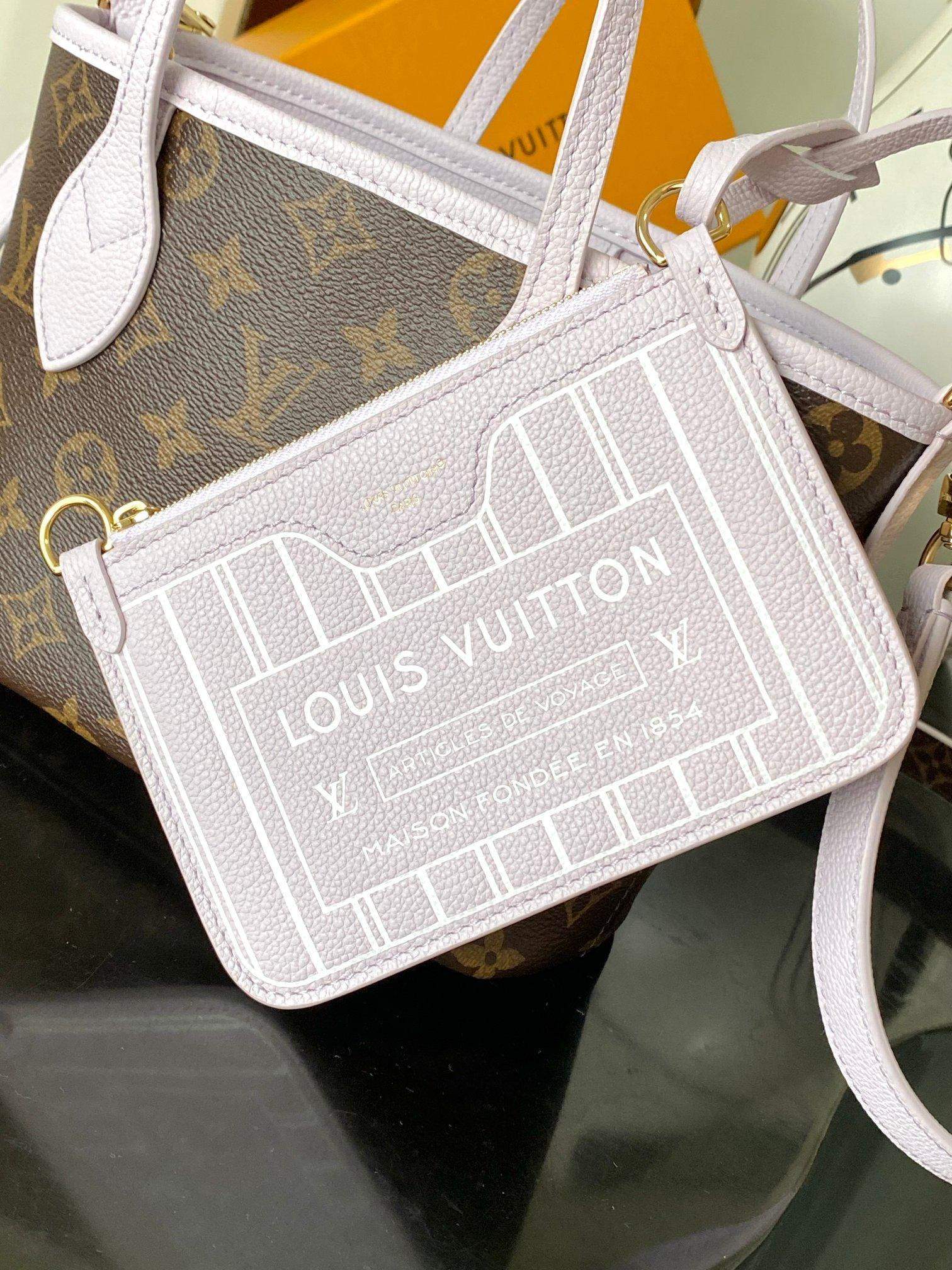 Copy Louis Vuitton Neverfull Bandoulière Inside Out BB Replica Bag - Image 8