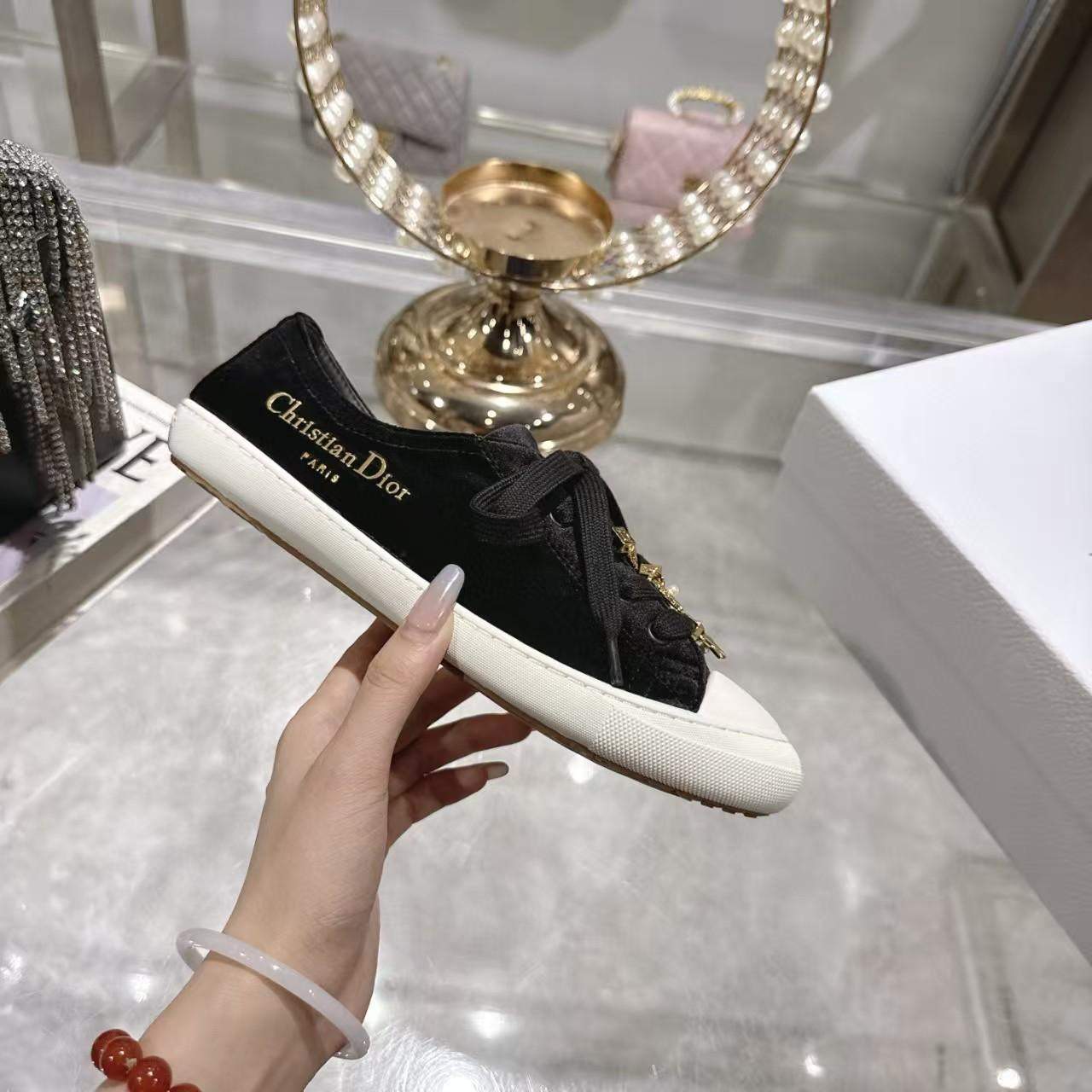 Premium Christian Dior Lucky Replica Sneaker - Image 4