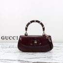 Luxury Gucci Bamboo Diva Medium Replica Bag - Burgundy