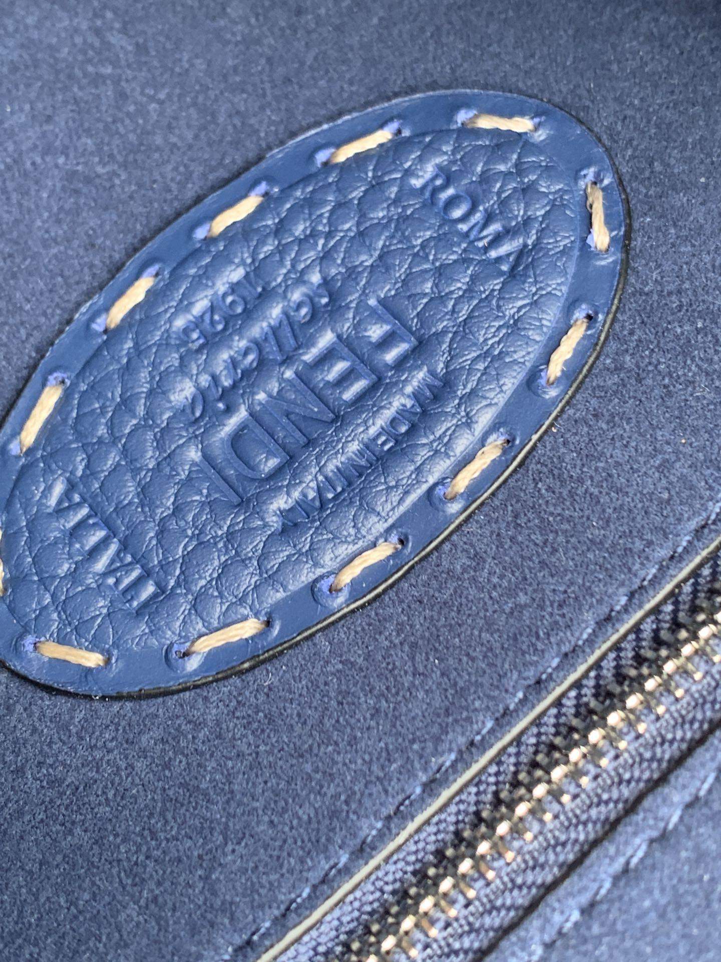 Premium Fendi Peekaboo Mini Selleria Replica Bag With 220 Hand-Sewn Topstitches - Image 7