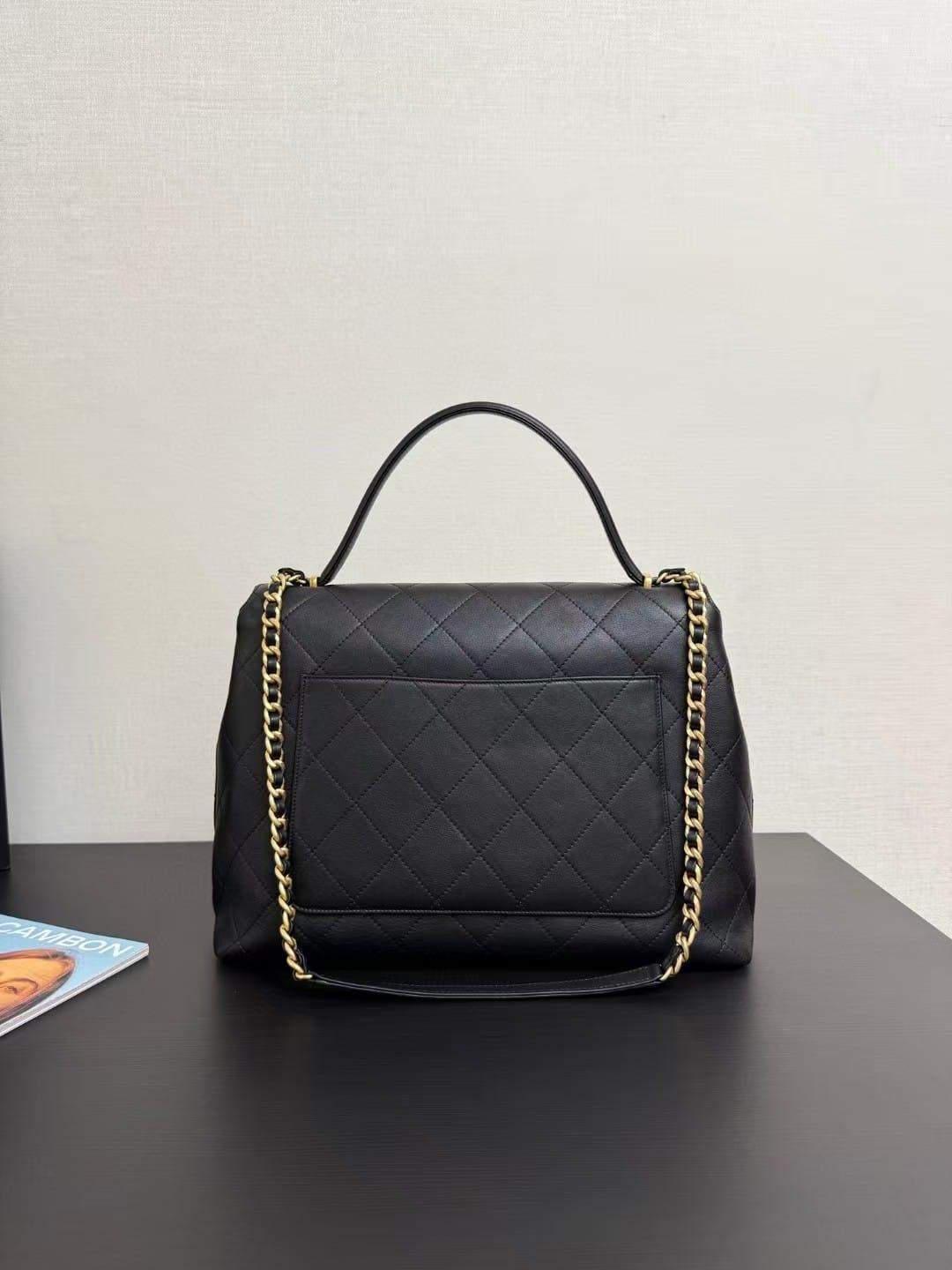 Luxury Maxi Replica Flap Bag With Top Handle - Image 2