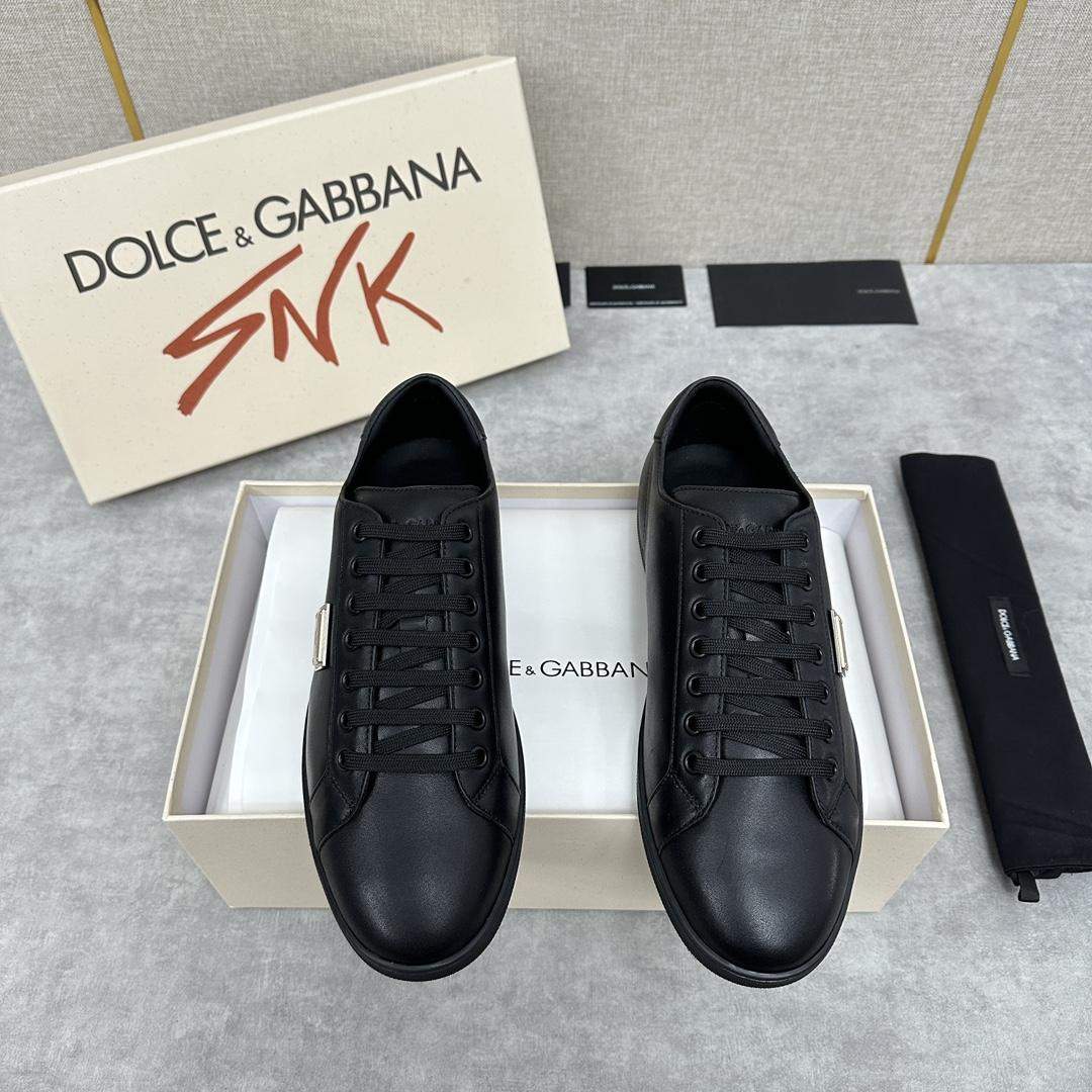 Replica Sale Dolce & Gabbana Saint Tropez Calfskin Sneakers - Image 2