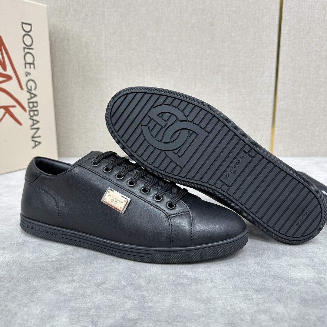 Replica Sale Dolce & Gabbana Saint Tropez Calfskin Sneakers - Image 9