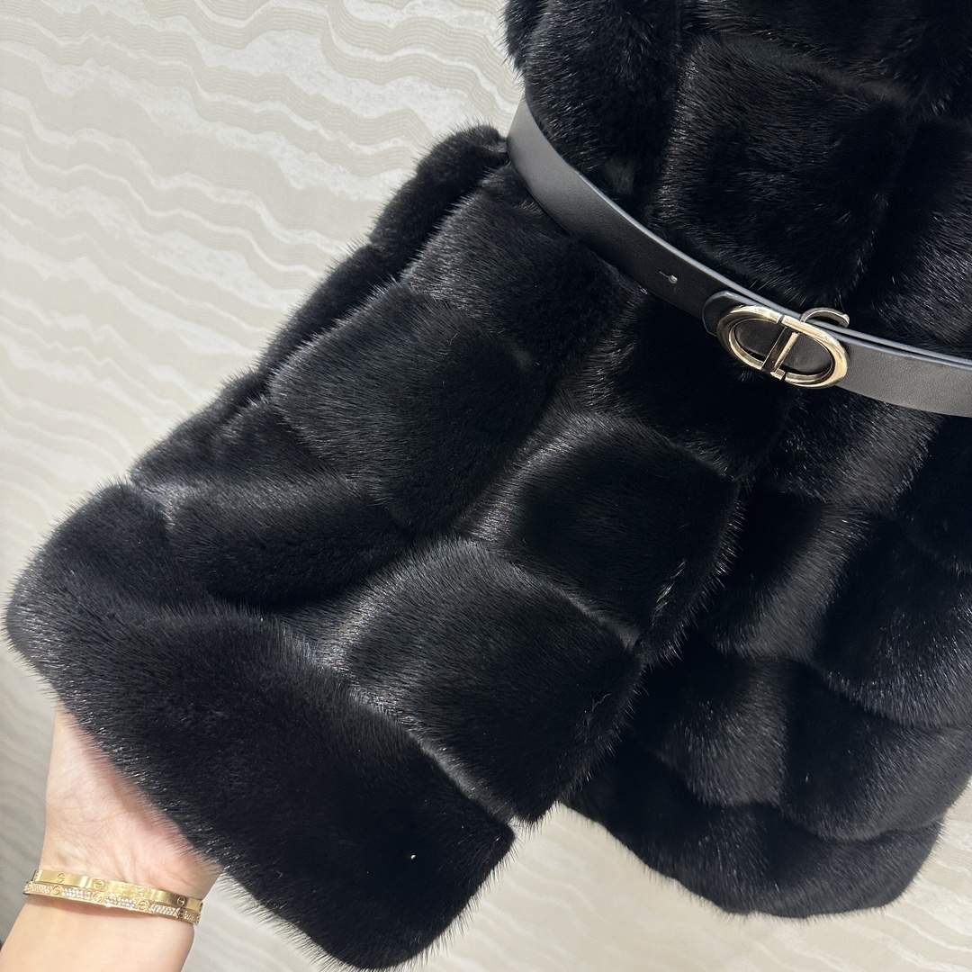Top Grade Christian Dior Mink Fur Replica Jacket - Image 9