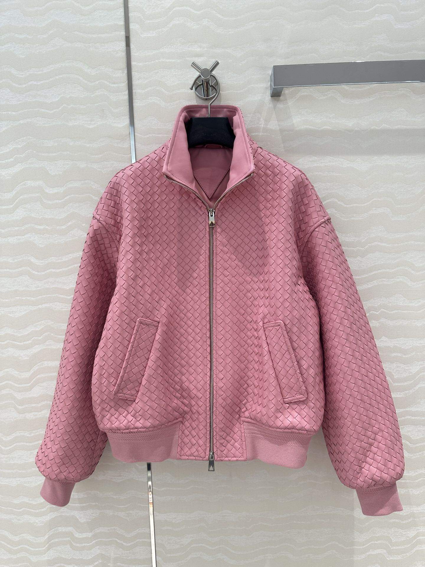 Deluxe Bottega Veneta Intrecciato Leather Replica Blouson