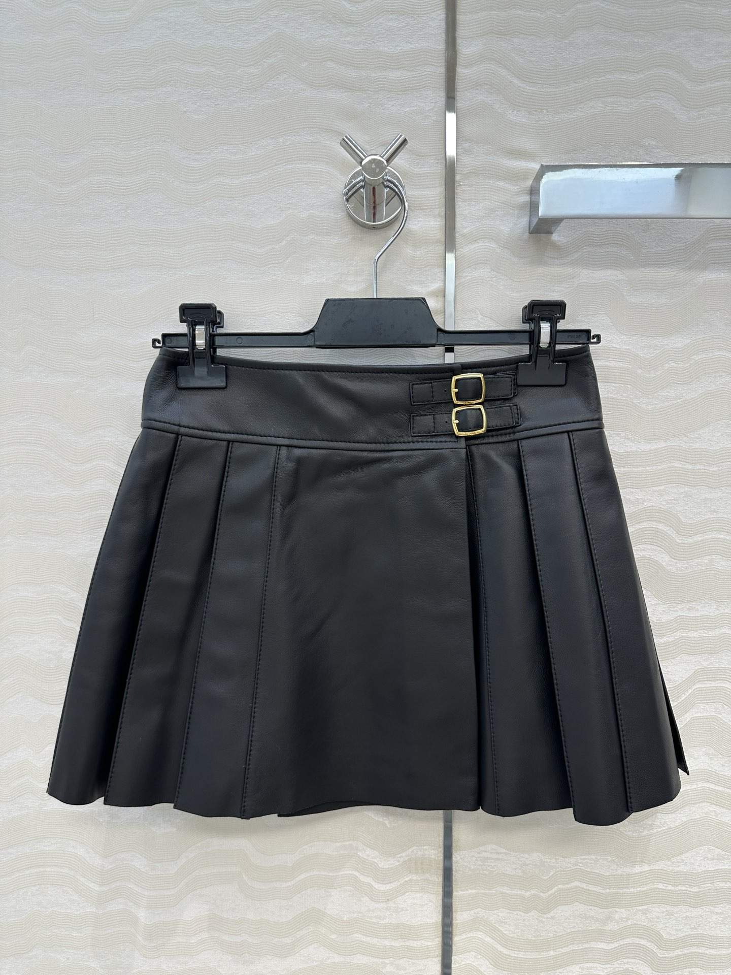 Luxury Replica Celine Mini Kilt Skirt In Soft Lambskin