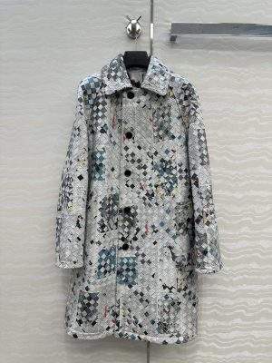 Elite Bottega Veneta Printed Intrecciato Leather Replica Coat