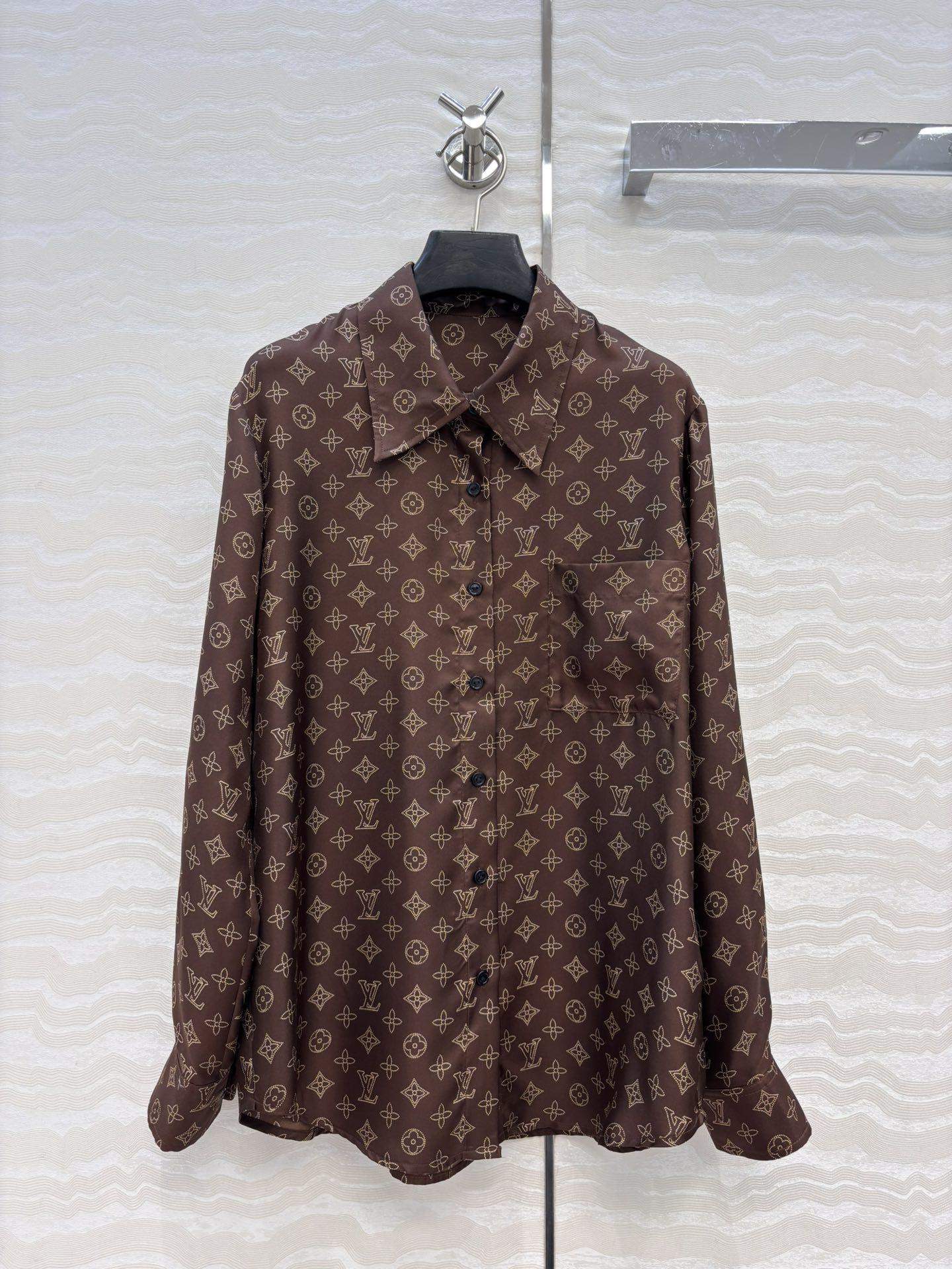 Exclusive Louis Vuitton Mahina Silk Replica Shirt