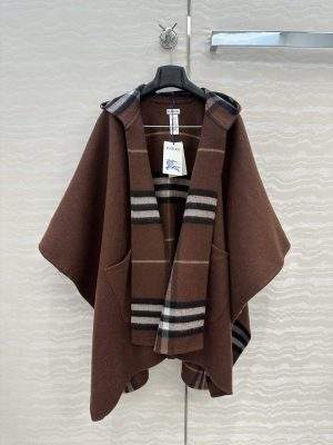 Exact Copy Burberry Cashmere Hooded Replica Cape