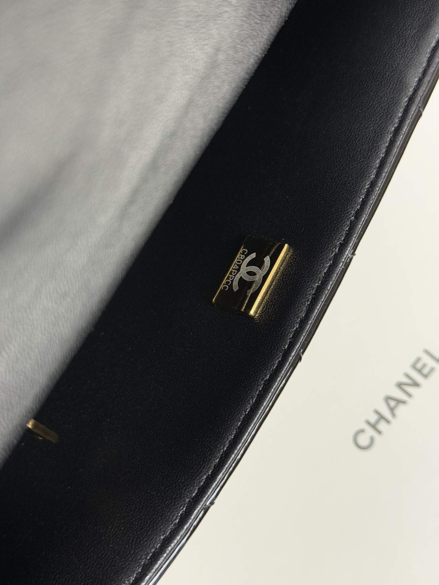 Premium Metallic Mirror Calfskin Replica Mini Flap Bag With Top Handle - Image 9