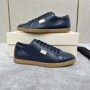 Replica Sale Dolce & Gabbana Saint Tropez Calfskin Sneakers - Navy Blue
