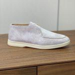 High Quality Replica Loro Piana Open Walk Ankle Boot - Light Gray