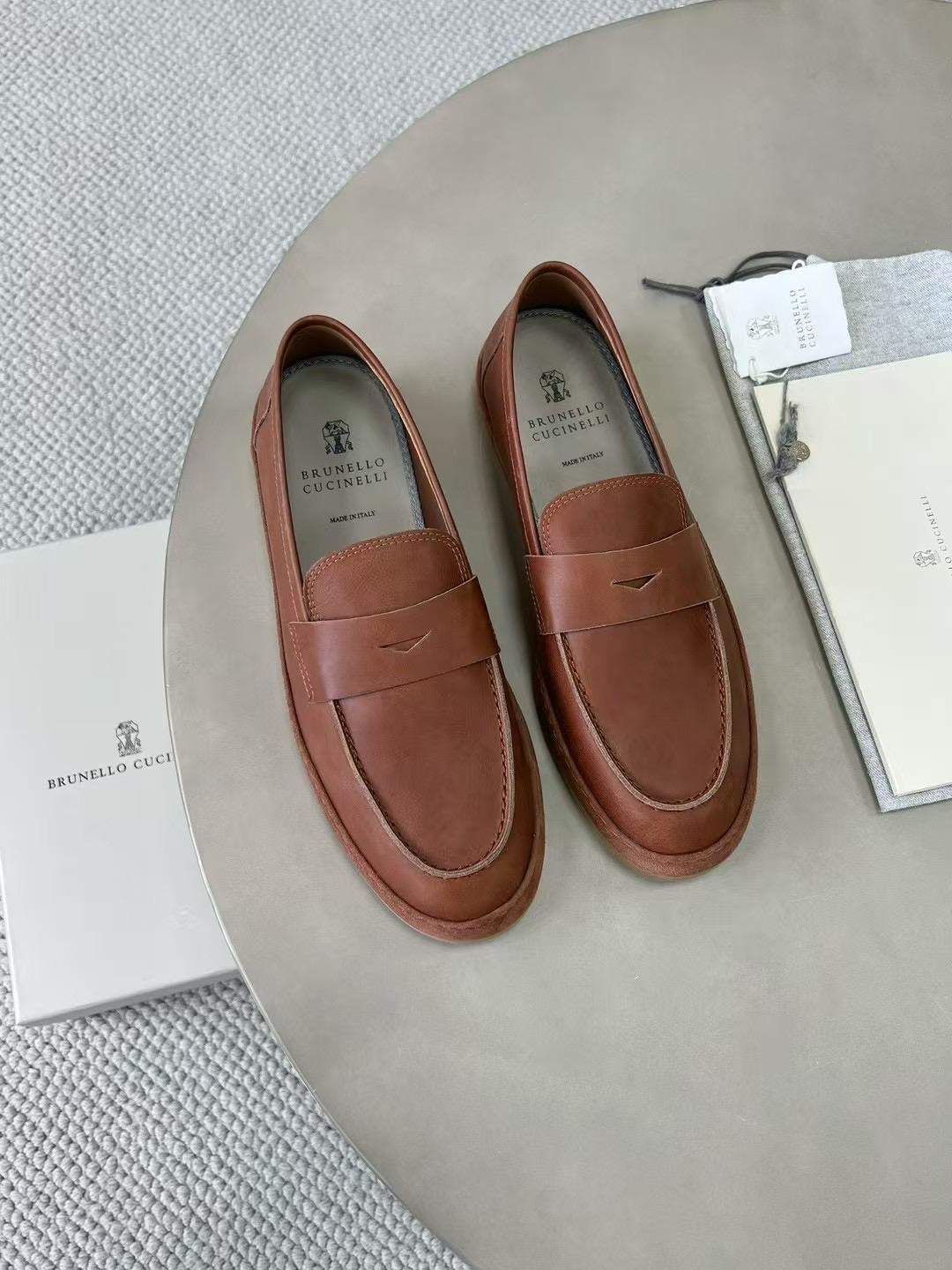 First Copy Brunello Cucinelli Soft Calfskin Loafer Sneakers - Image 3