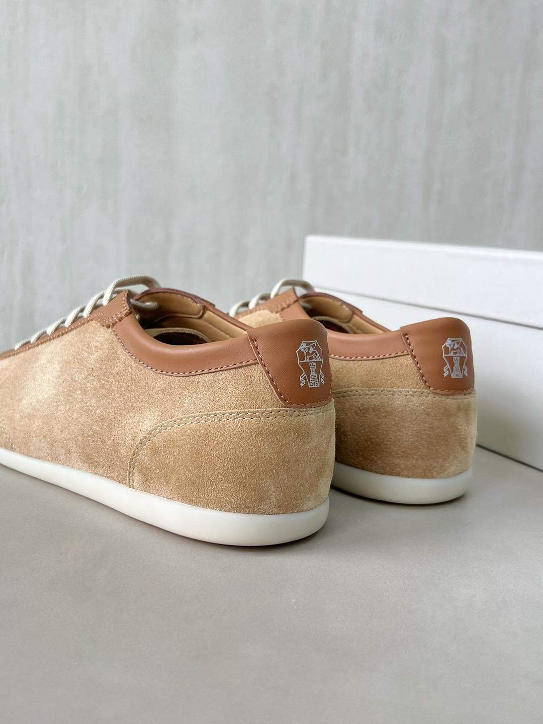High Quality Brunello Cucinelli Washed Suede Replica Sneakers - Image 6
