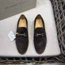 Shop Replica Brunello Cucinelli Suede Loafers With Bit - Dark Brown
