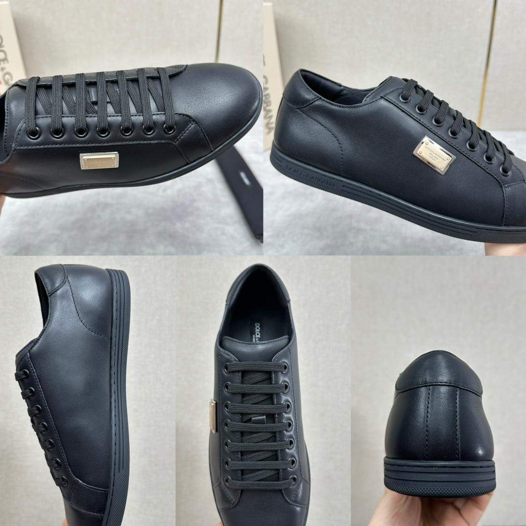 Replica Sale Dolce & Gabbana Saint Tropez Calfskin Sneakers - Image 8