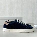Replica Sale Brunello Cucinelli Suede Sneakers - Navy Blue
