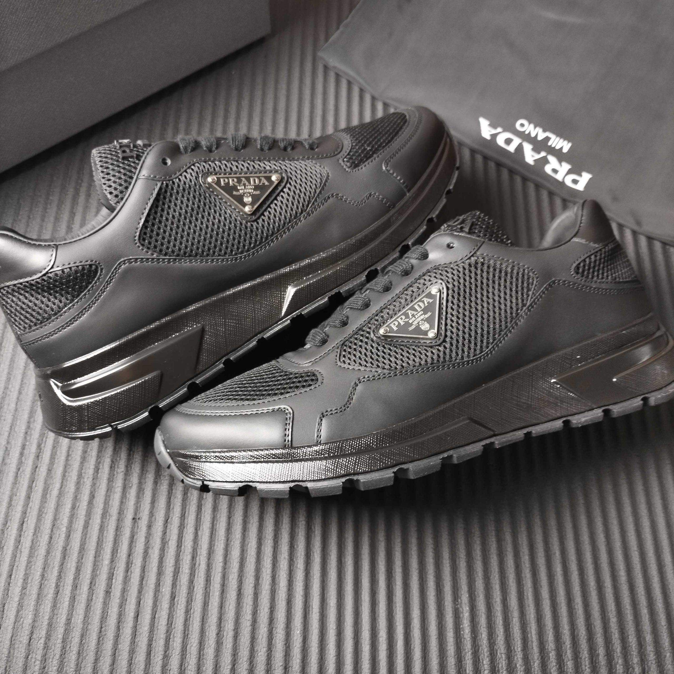 Shop Prada Prax 2.0 Fabric Replica Sneakers - Image 5