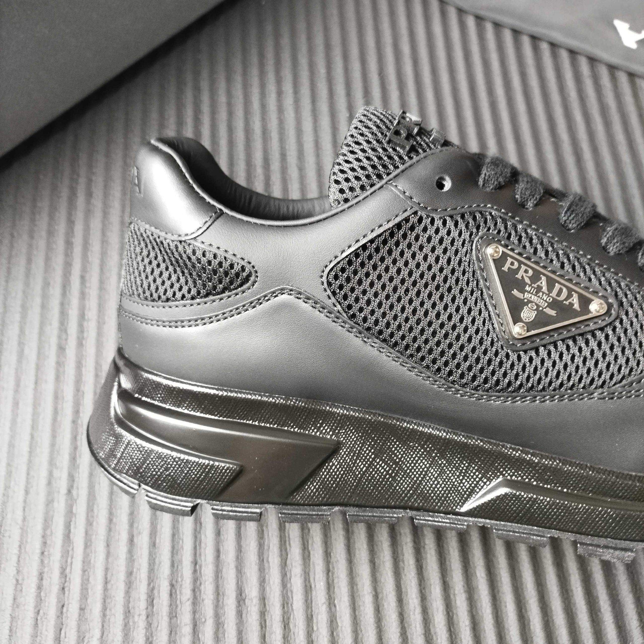 Shop Prada Prax 2.0 Fabric Replica Sneakers - Image 8