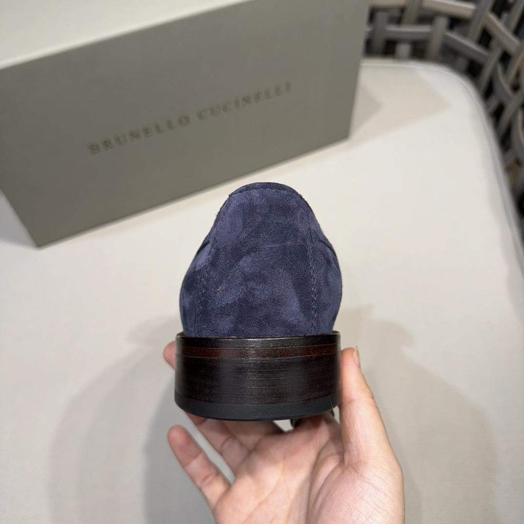 Luxury Replica Brunello Cucinelli Suede Loafers With Tassels - Image 8