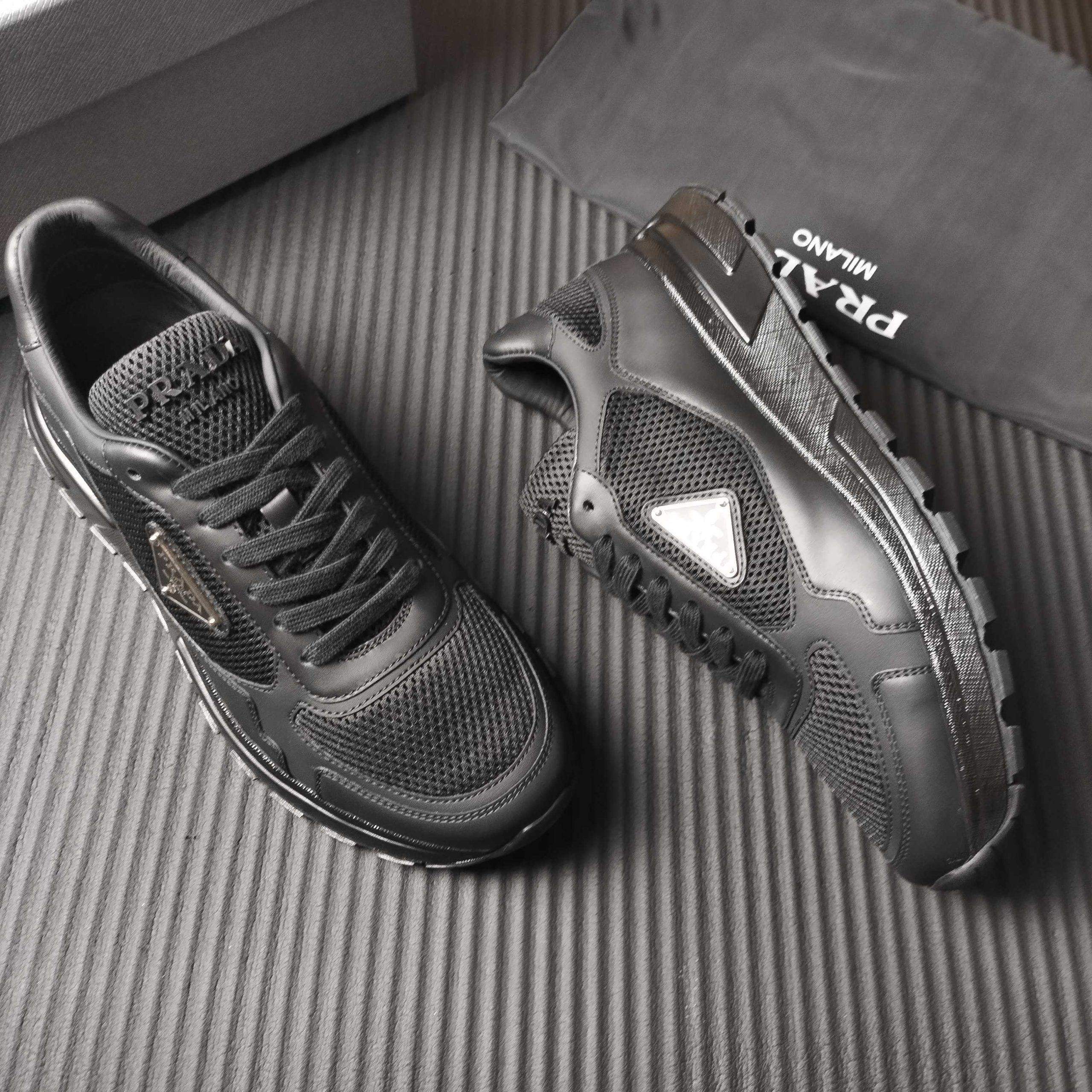 Shop Prada Prax 2.0 Fabric Replica Sneakers - Image 3