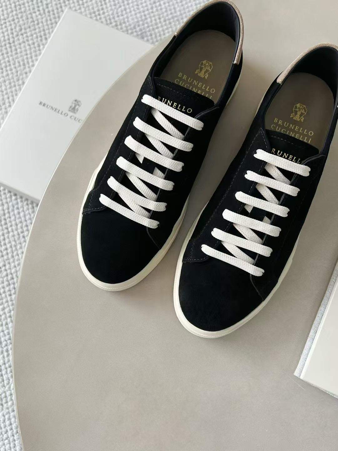 Replica Sale Brunello Cucinelli Suede Sneakers - Image 4