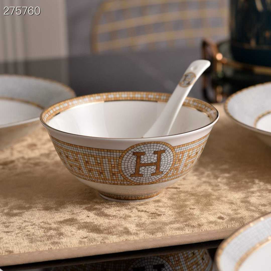 Copy Hermes Mosaique au 24 Porcelain Replica Dinnerware Set - Image 3