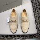 Shop Replica Brunello Cucinelli Suede Loafers With Bit - Beige