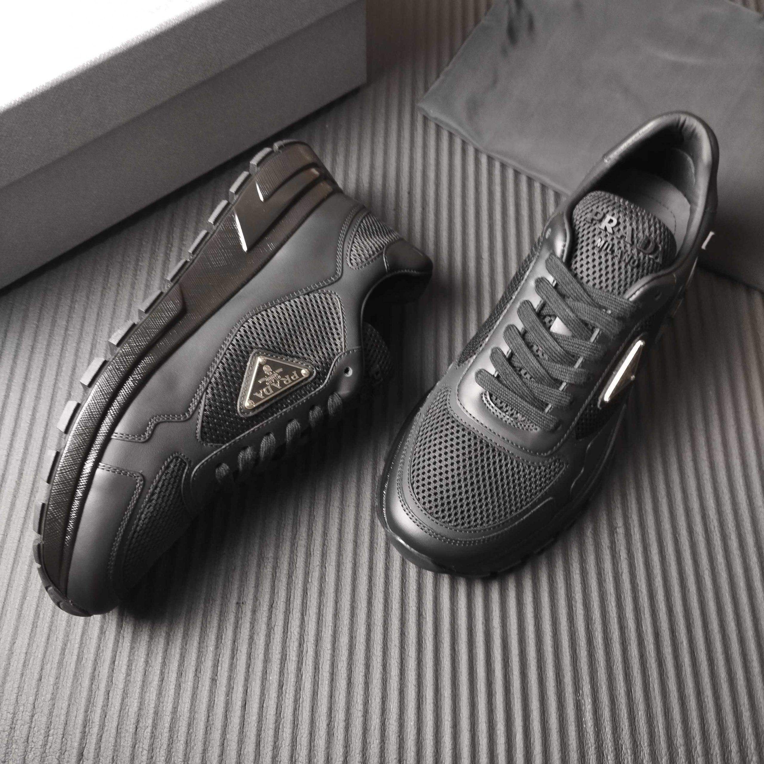 Shop Prada Prax 2.0 Fabric Replica Sneakers - Image 6